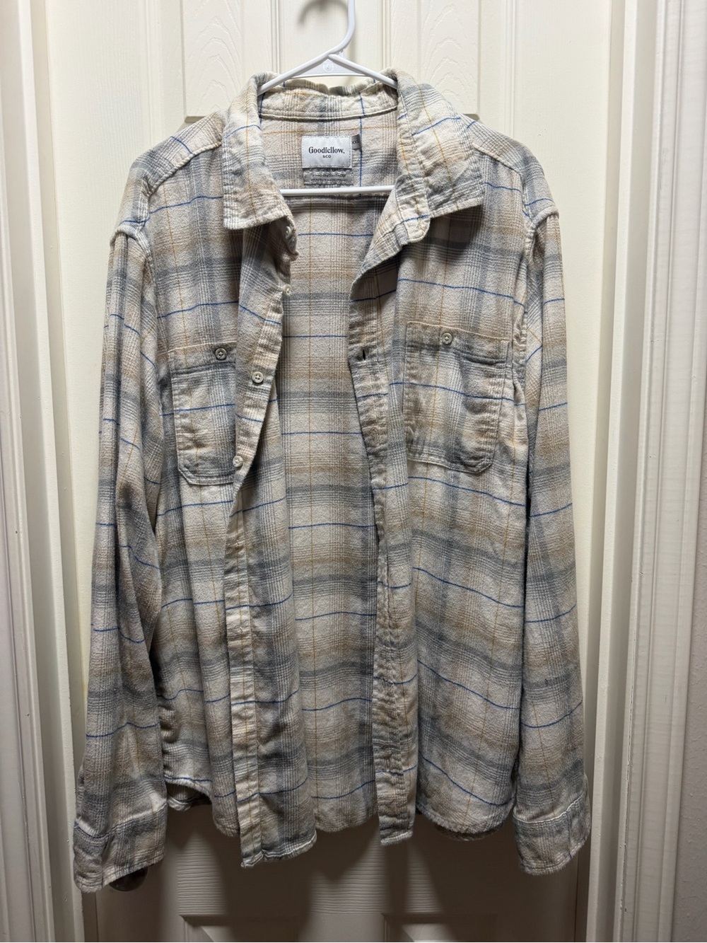 Goodfellow & Co Men's flannel Plaid Button-Up Shirt